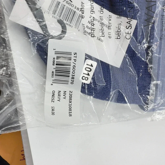 Staple Mens Cuffed Pigeon NYOF Label Beanie Winter Hats Blue Size OS 2208X10818 - Picture 3 of 5